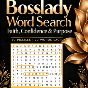 Bosslady Word Search: Faith, Confidence & Purpose — Printable PDF